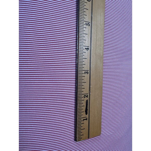 Red & White Striped Fabric by 1/2 yard 58" wide Cotton Blend - Picture 2 of 5